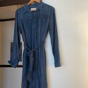 Blue Denim Shirt Dress